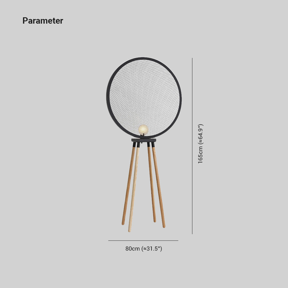 Lampadaire Géométrique Bois & Gris
