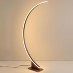Lampadaire Arc Silicone Café Blanc