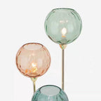 Lampadaire Boule Verre Mat Coloré