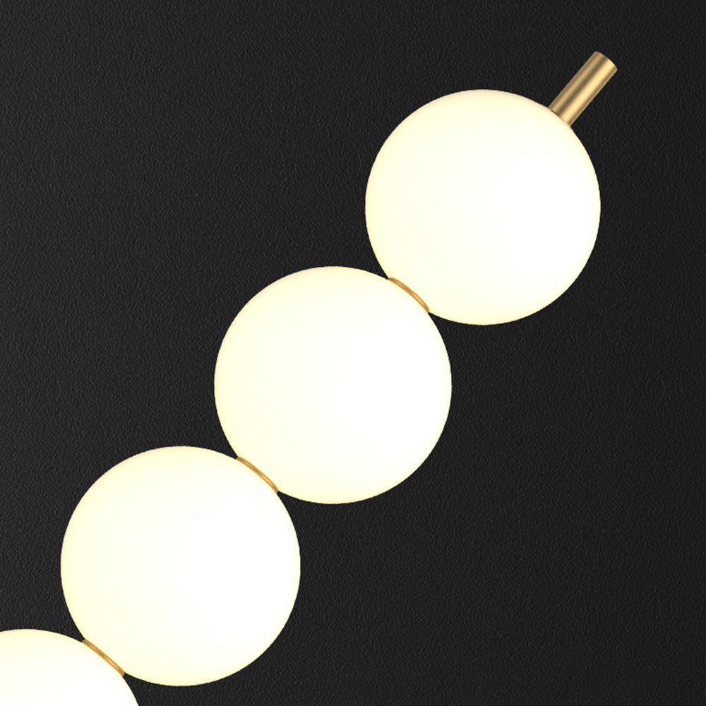 Lampadaire Multi-Globe Laiton Blanc