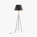 Lampadaire Trépied Dôme Tissu