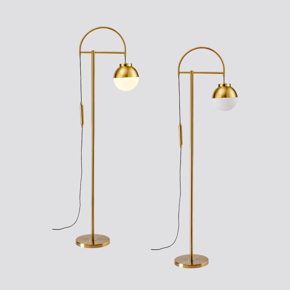 Lampadaire Courbe Laiton Nordique