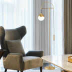 Lampadaire Courbe Laiton Nordique
