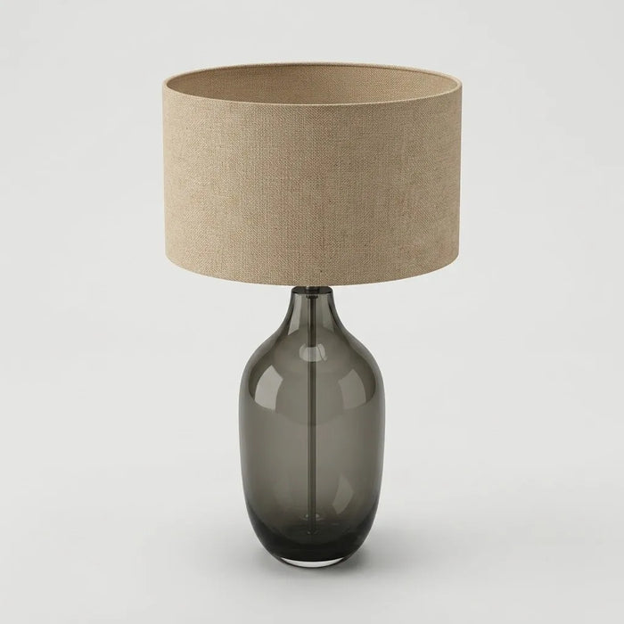 Lampe de Table Cristal & Tissu