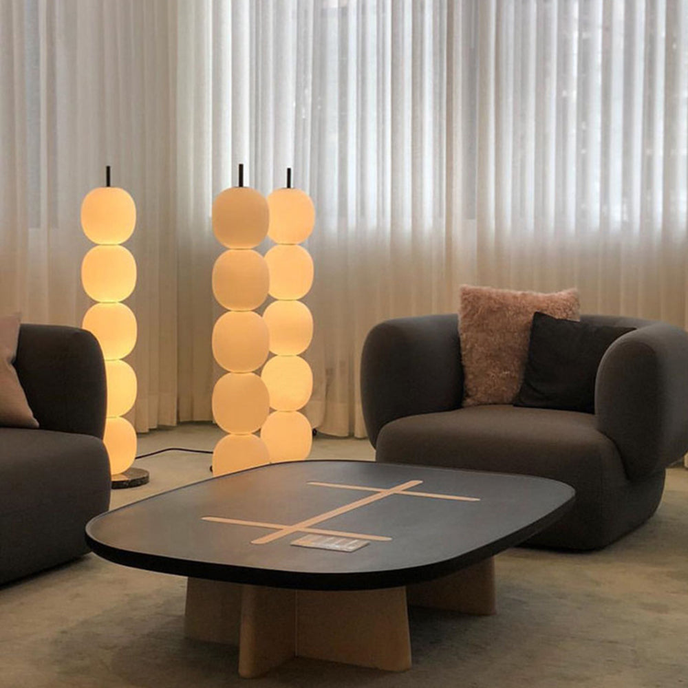 Lampadaire Lanterne Verre Blanc