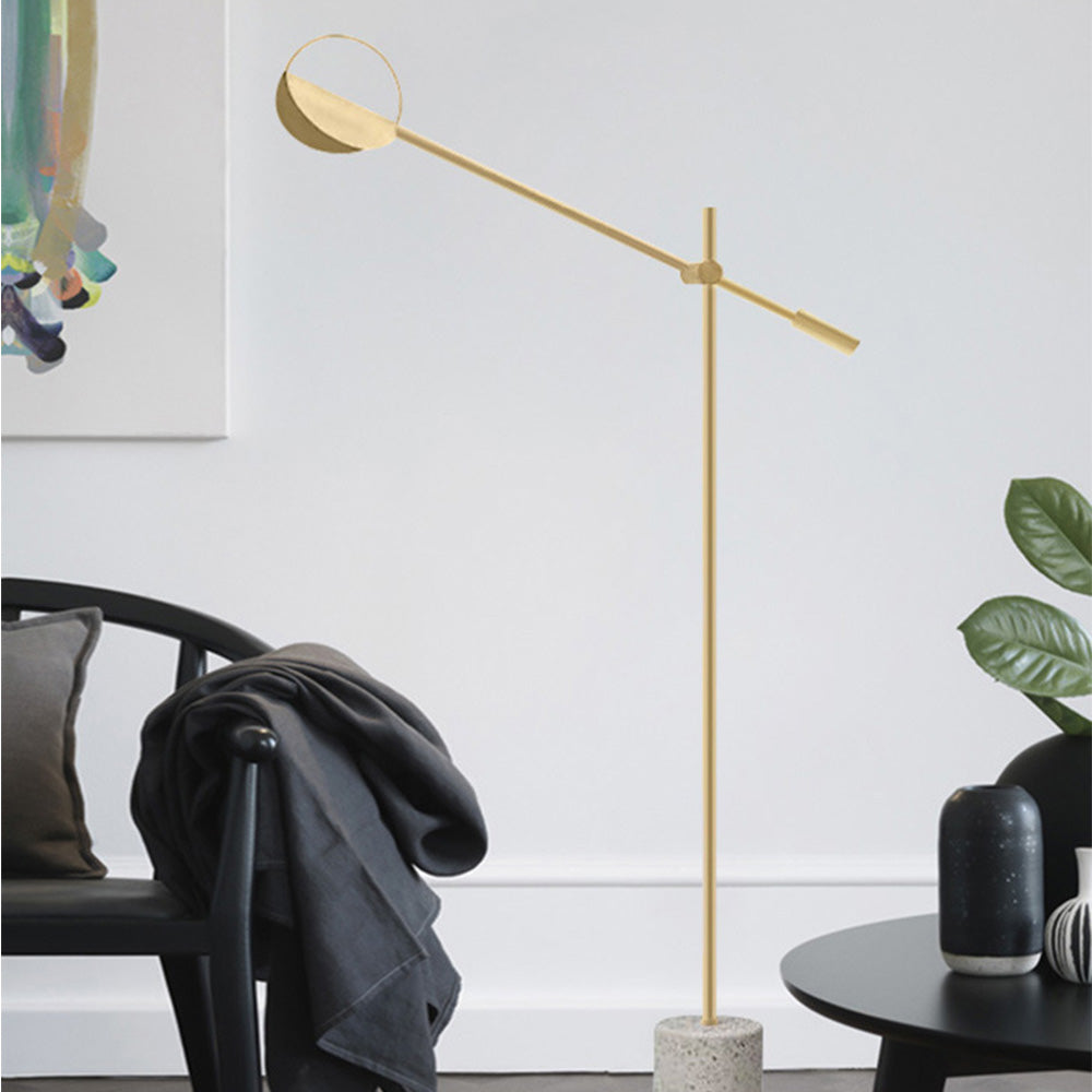 Lampadaire Linéaire Terrazzo Métal