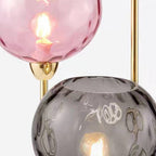 Lampadaire Boule Verre Mat Coloré