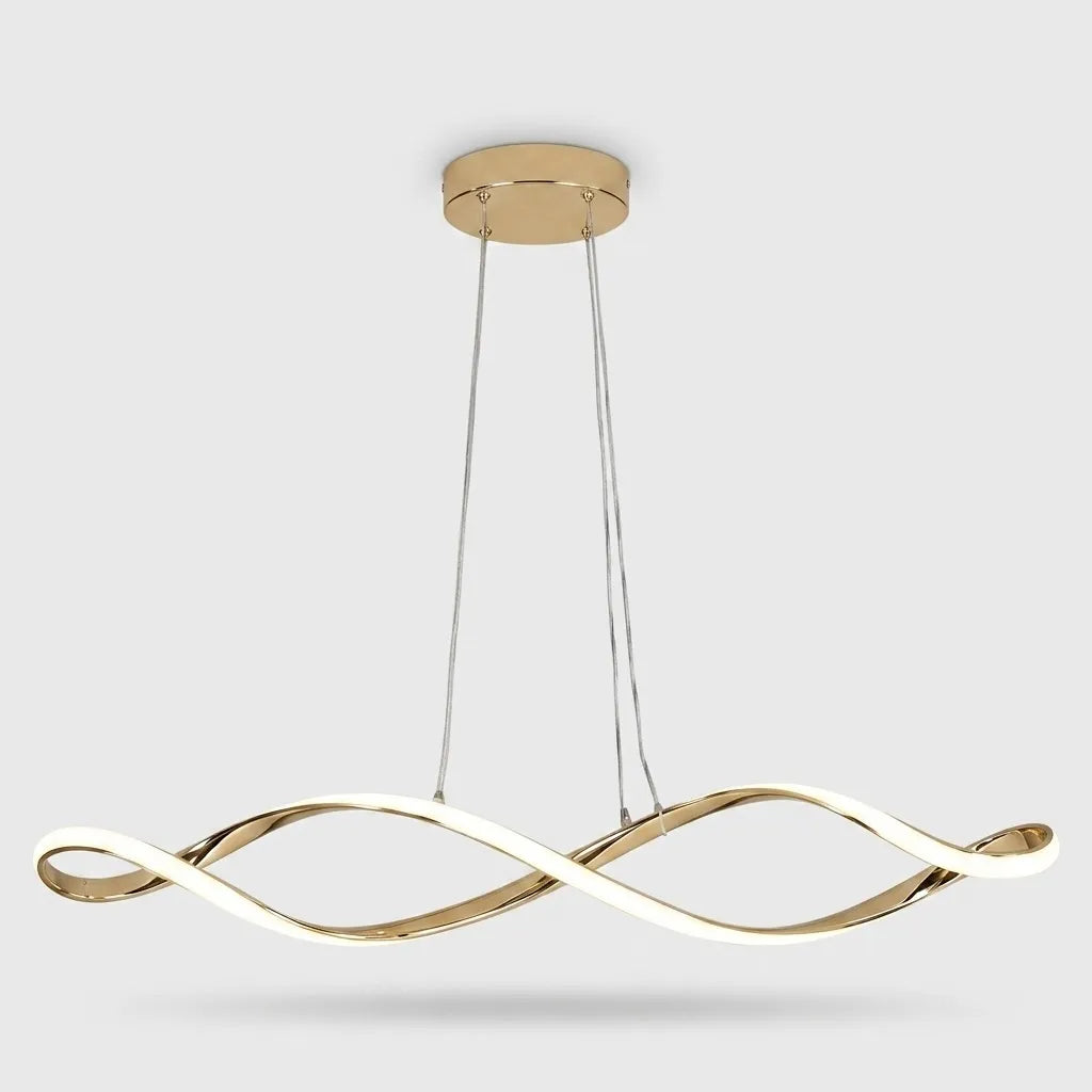 Lustre LED Ondulé Dimmable - vue rapprochée