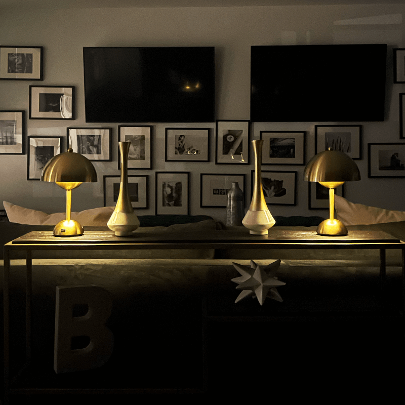 Lampe de Table Moderne et Sans Fil - Brûlée