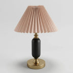 Lampe de Table Tissu Plissé