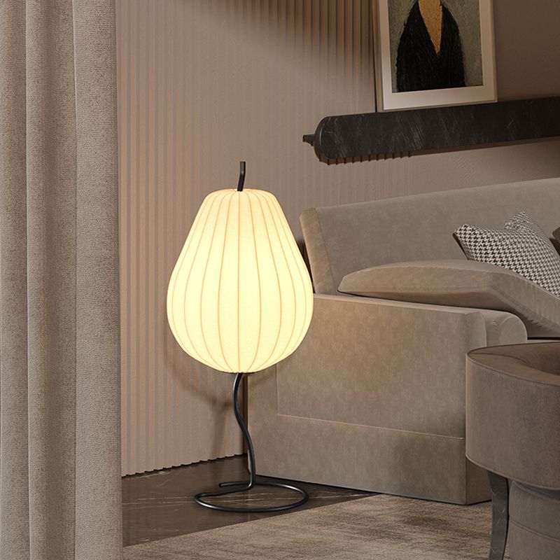 Lampadaire Poire Tissu Beige