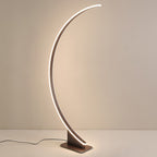 Lampadaire Arc Silicone Café Blanc