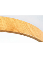 Plafonnier LED Rond Nordique – Design Bois Minimaliste