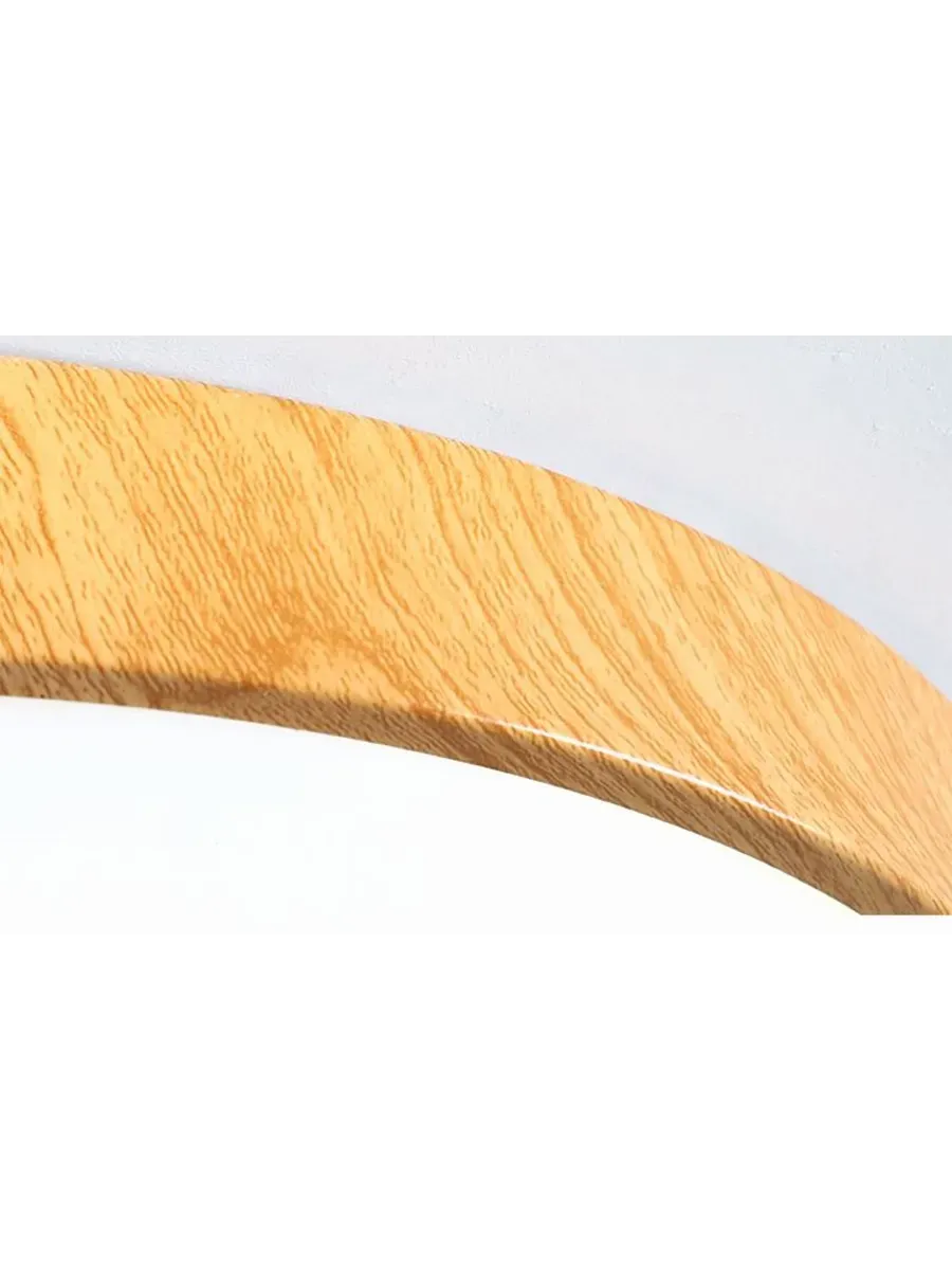 Plafonnier LED Rond Nordique – Design Bois Minimaliste