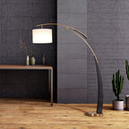 Lampadaire Arc Tissu Italien