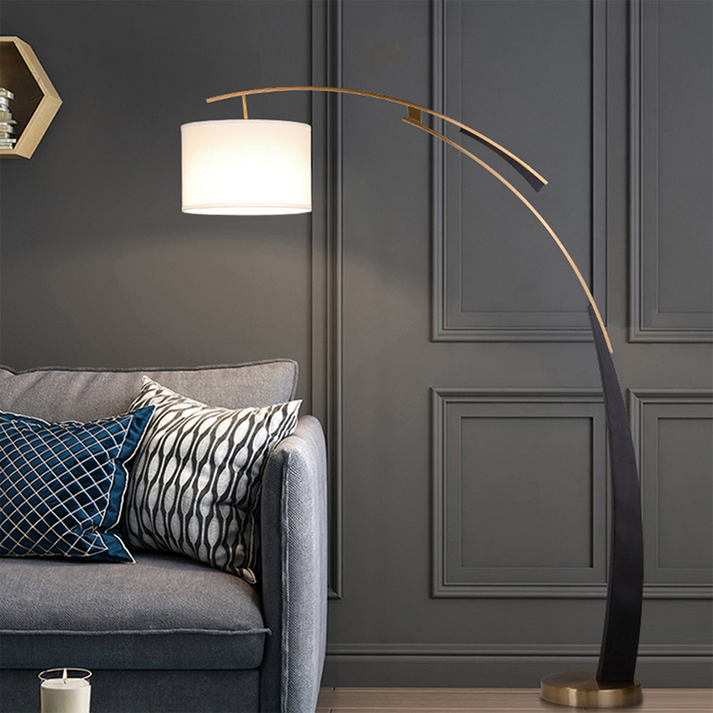 Lampadaire Arc Tissu Italien