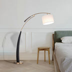 Lampadaire Arc Tissu Italien