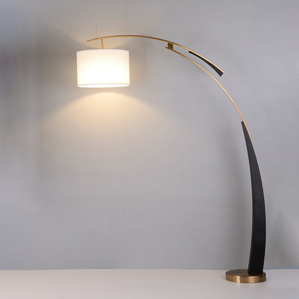Lampadaire Arc Tissu Italien
