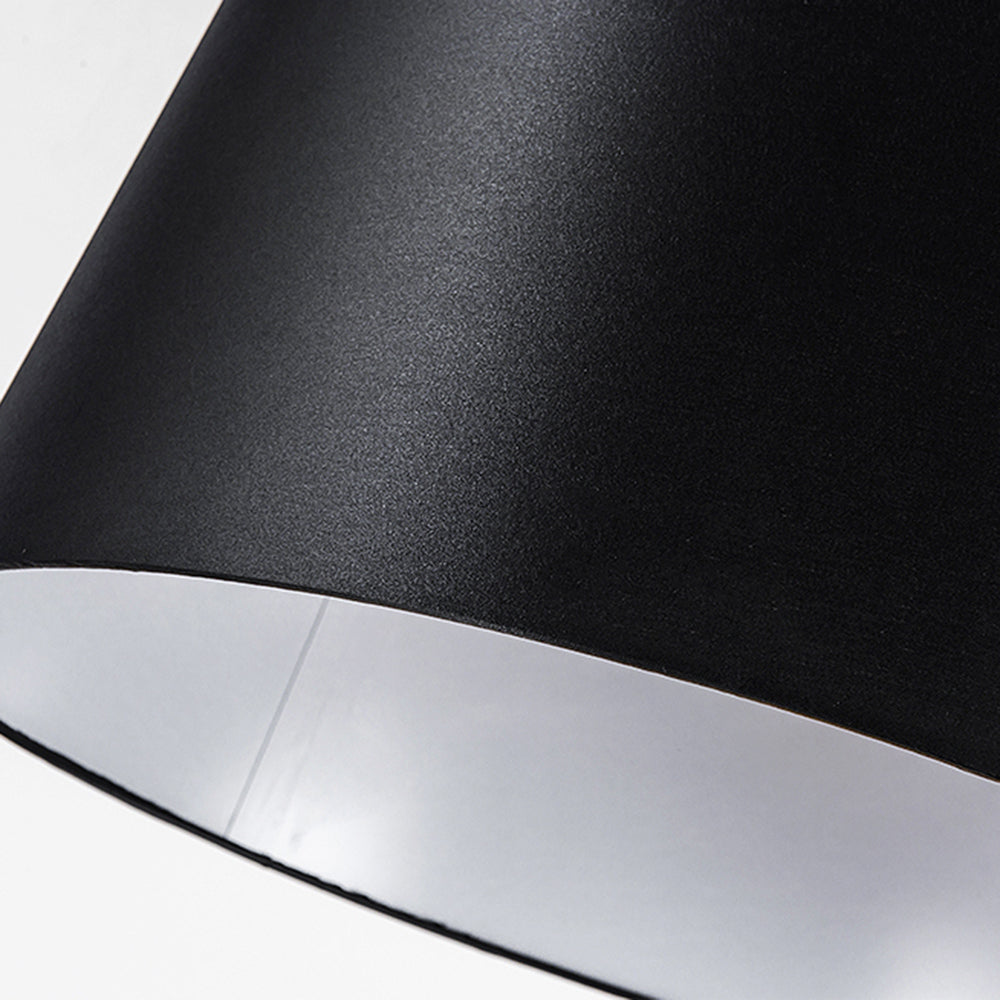Lampadaire Dôme Tissu Noir