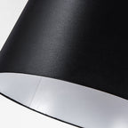 Lampadaire Dôme Tissu Noir