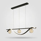 Lustre LED Ondulé Aluminium