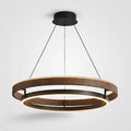 Lustre LED Bois Rond Japonais