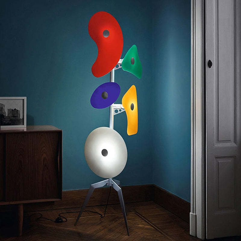 Lampadaire Géométrique Résine