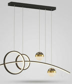Lustre LED Linéaire Globes - vue d'ambiance