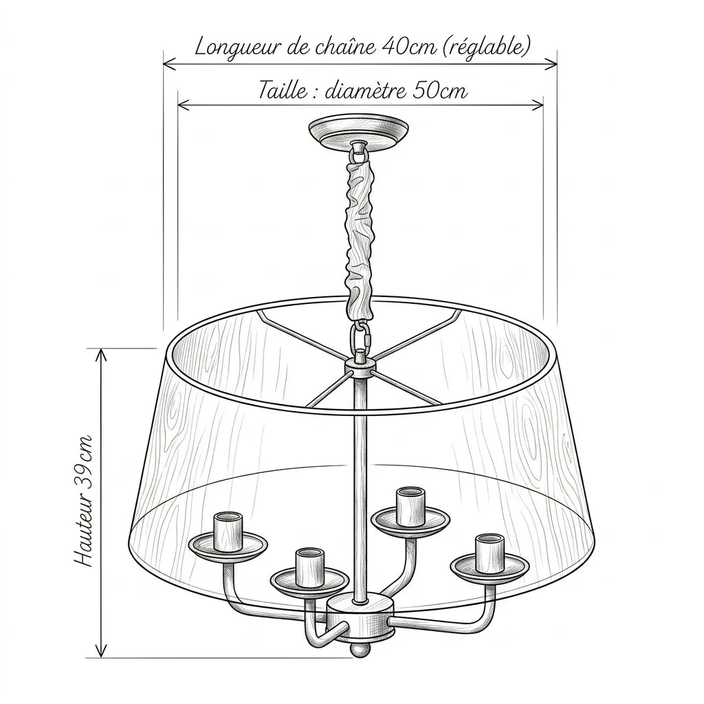 Suspension Sukorista - Guide des tailles agrandi
