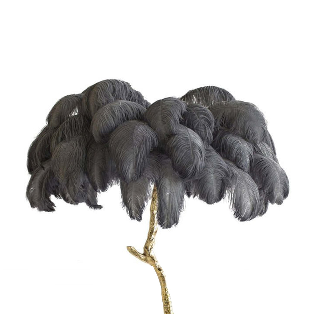 Lampadaire Fleur Plumes Coloré