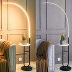 Lampadaire Arc Marbre Noir Chevet