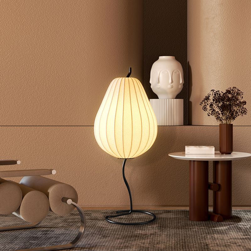 Lampadaire Poire Tissu Beige