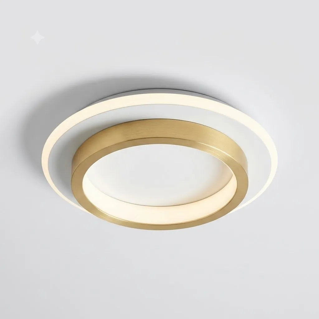 Plafonnier LED Astra aluminium rond carré design minimaliste moderne