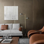 Lampadaire Métal Noir Or Design
