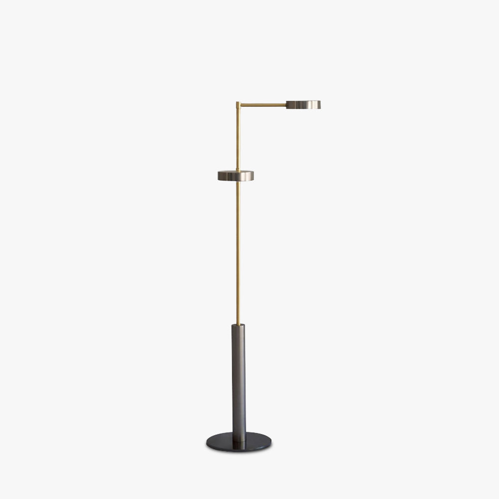 Lampadaire Métal Noir Or Design