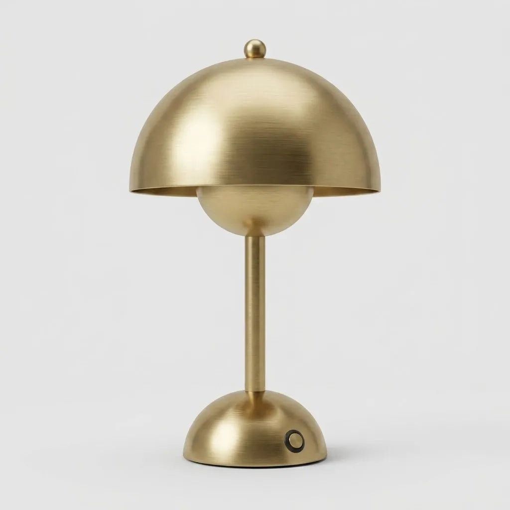 Lampe de Table Sans Fil LED Dimmable – Design Moderne Rechargeable, Brûlée