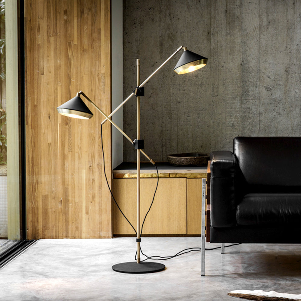 Lampadaire Dôme Vintage Laiton