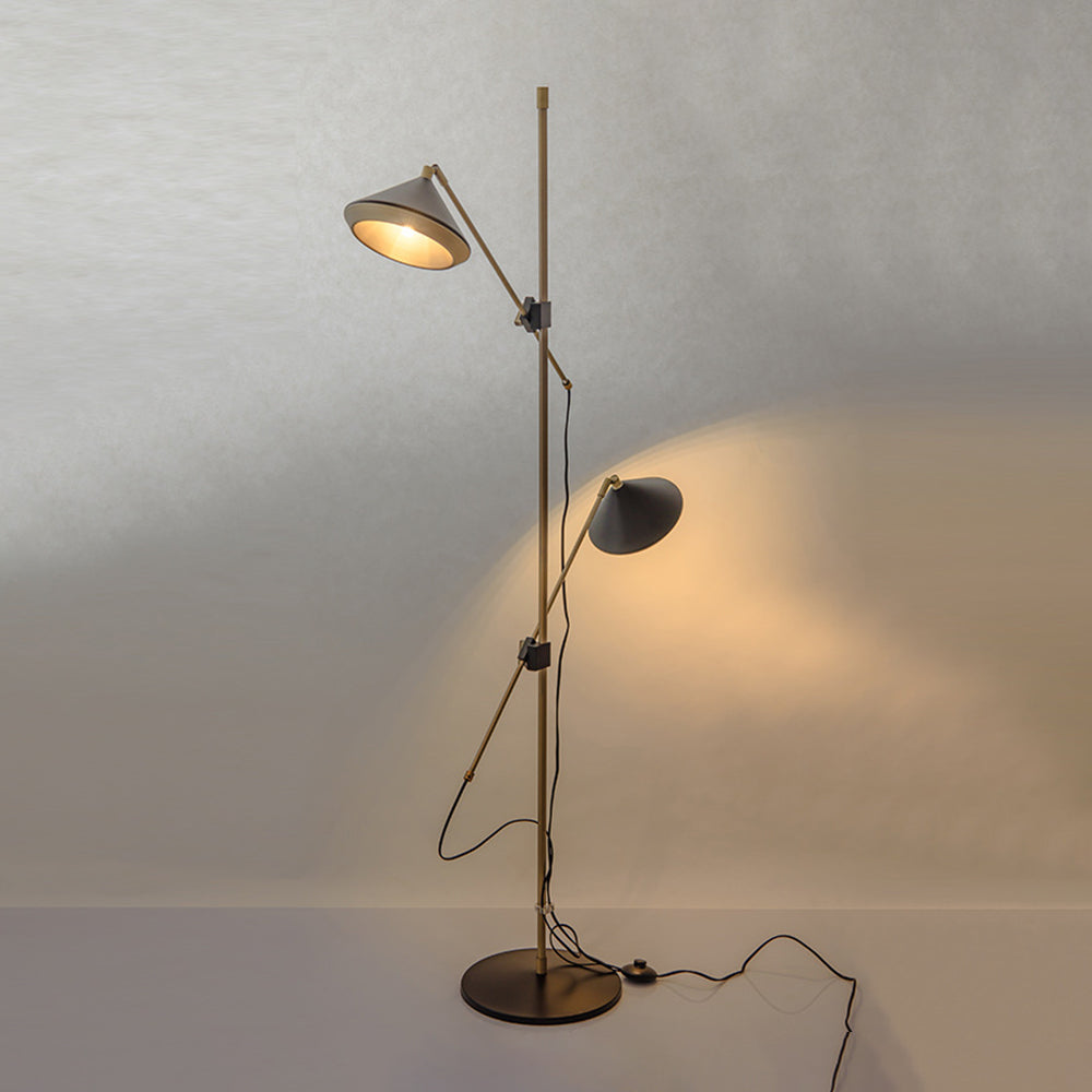 Lampadaire Dôme Vintage Laiton