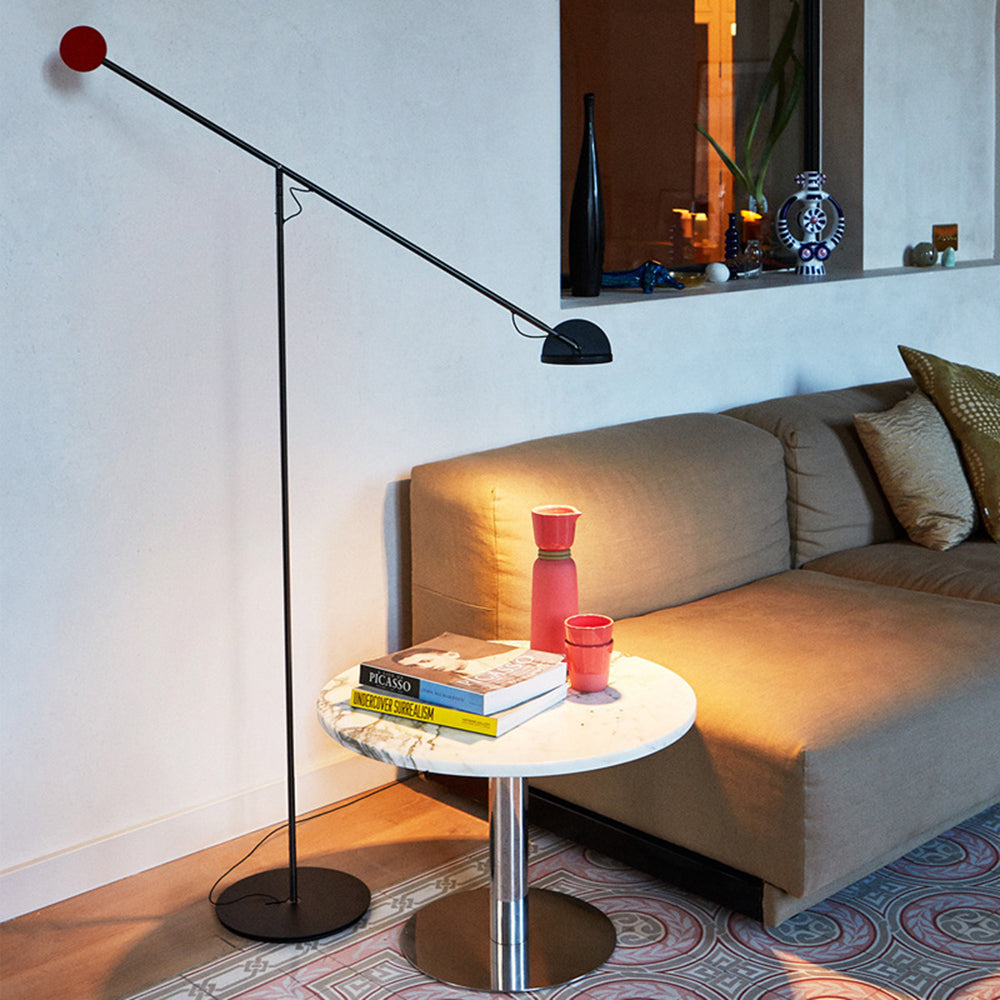 Lampadaire Linéaire Métal Noir