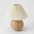 Lampe Vintage Rotin Céramique