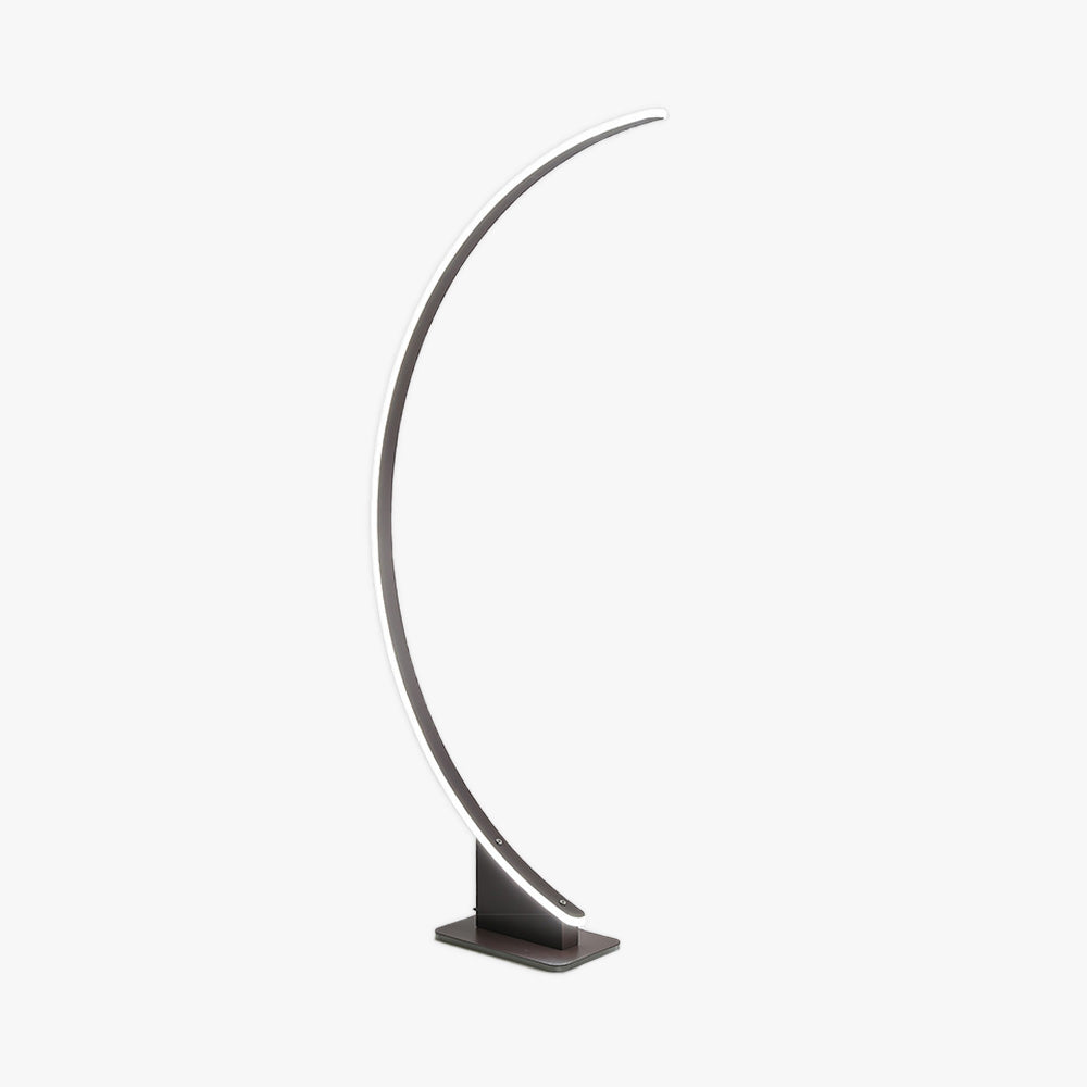 Lampadaire Arc Silicone Café Blanc