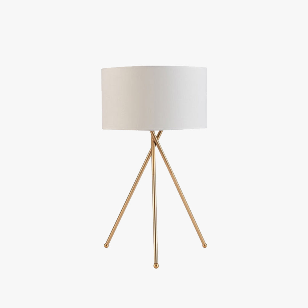 Lampadaire Cylindre Tissu Blanc 2-en-1