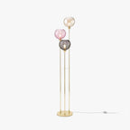 Lampadaire Boule Verre Mat Coloré