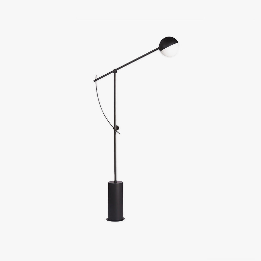 Lampadaire Globe Linéaire Noir