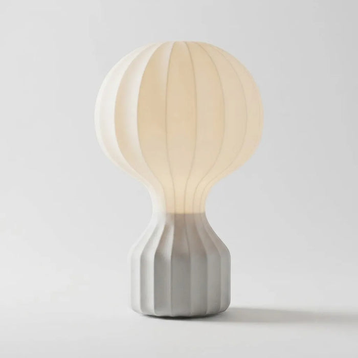 Lampe de Table Soie Blanche