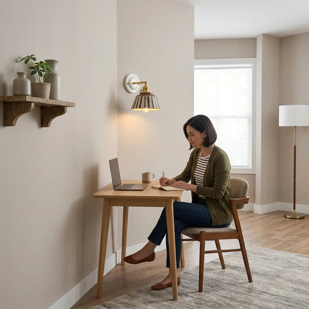 Applique Murale Soline au-dessus d'un bureau