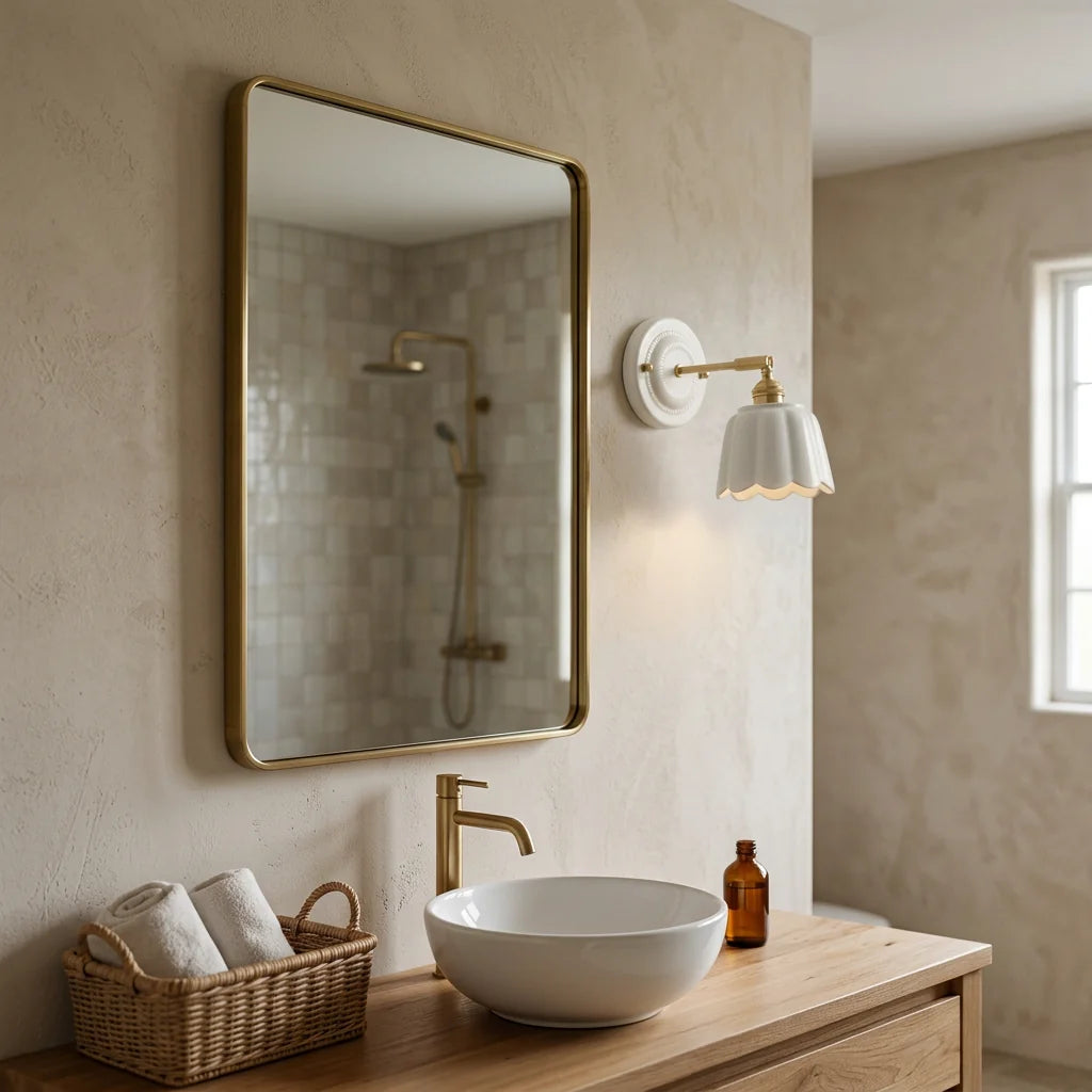 Applique Murale Seraphine dans une salle de bain
