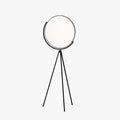 Lampadaire rond métal noir blanc minimaliste épuré salon scandinave