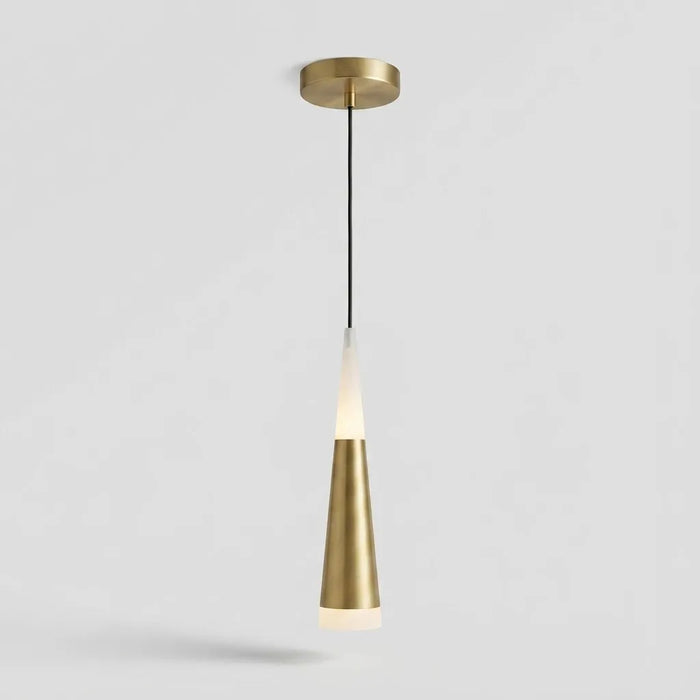 Suspension LED NordicDrop dorée design scandinave minimaliste salon