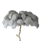 Lampadaire Fleur Plumes Coloré